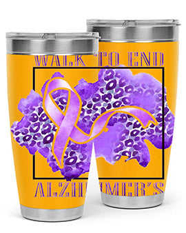 Walk o End AlzheimerS Purple Ribbon 220#- alzheimers- Tumbler