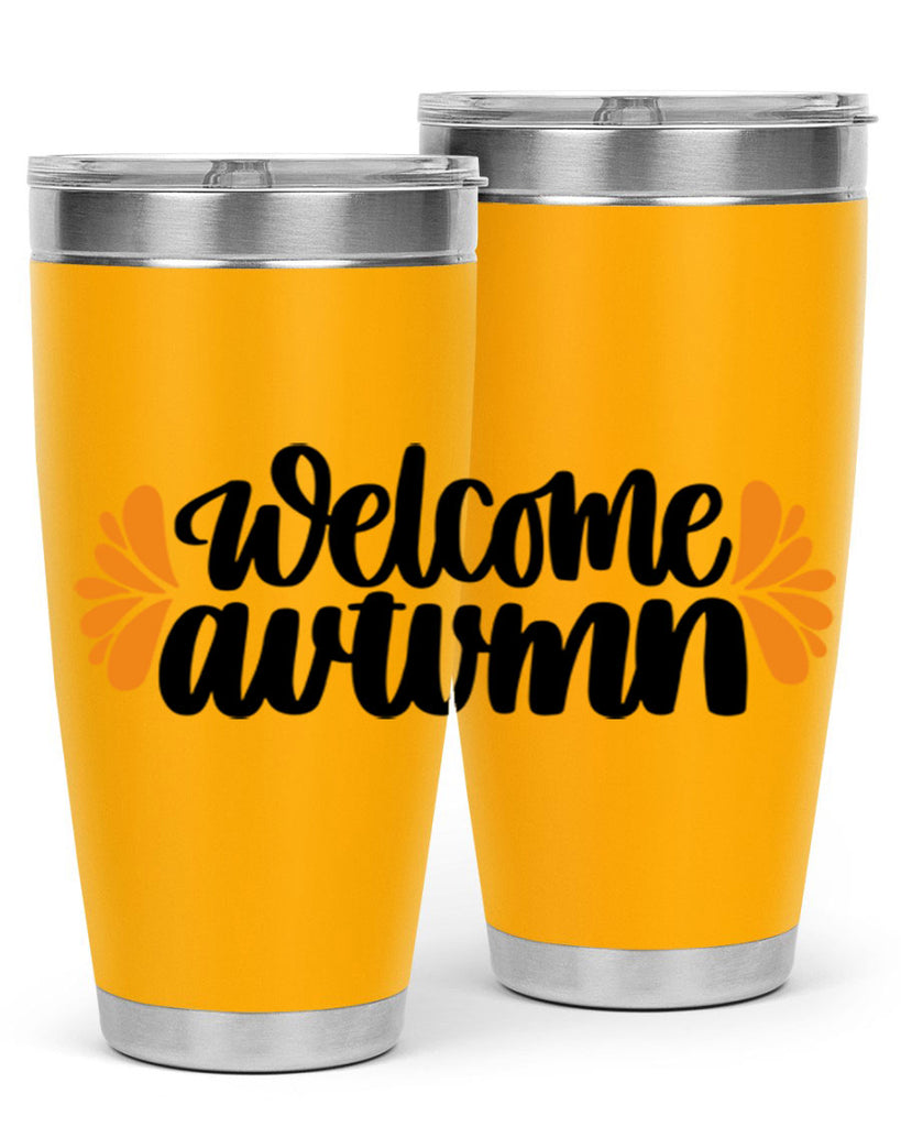 Welcome Autumn 513#- fall- Tumbler