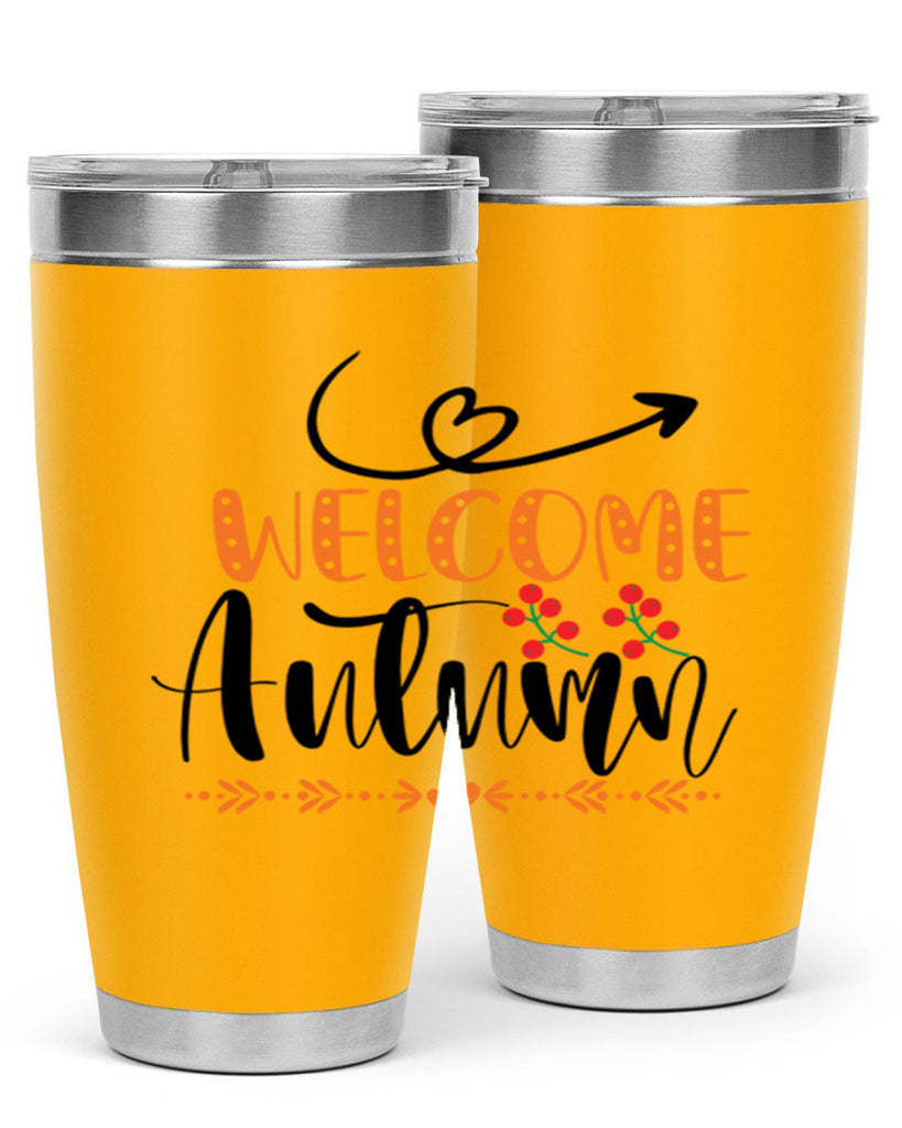 Welcome Autumn 628#- fall- Tumbler