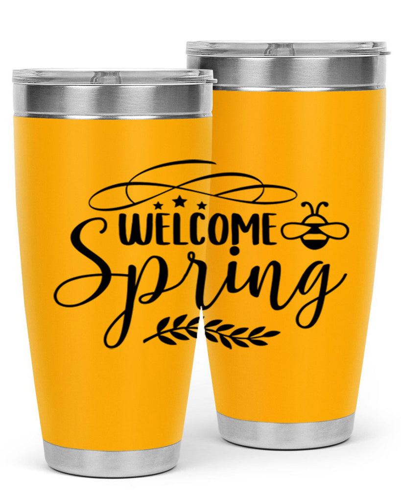 Welcome spring design  594#- spring- Tumbler