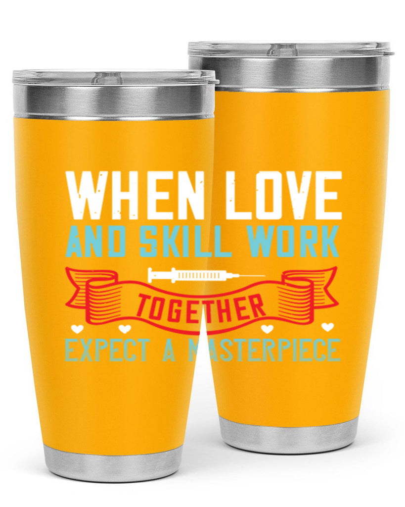 When love and skill work together expect a masterpiece Style 254#- nurse- tumbler