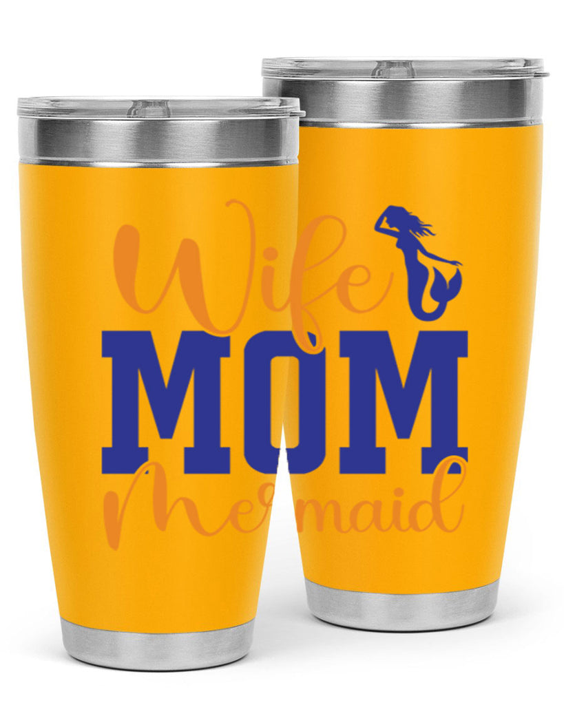 Wife Mom Mermaid 668#- mermaid- Tumbler