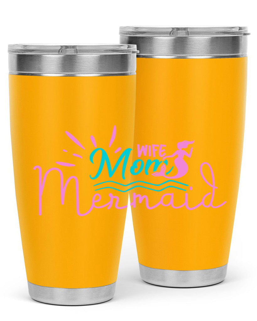 Wife Mom Mermaid 672#- mermaid- Tumbler