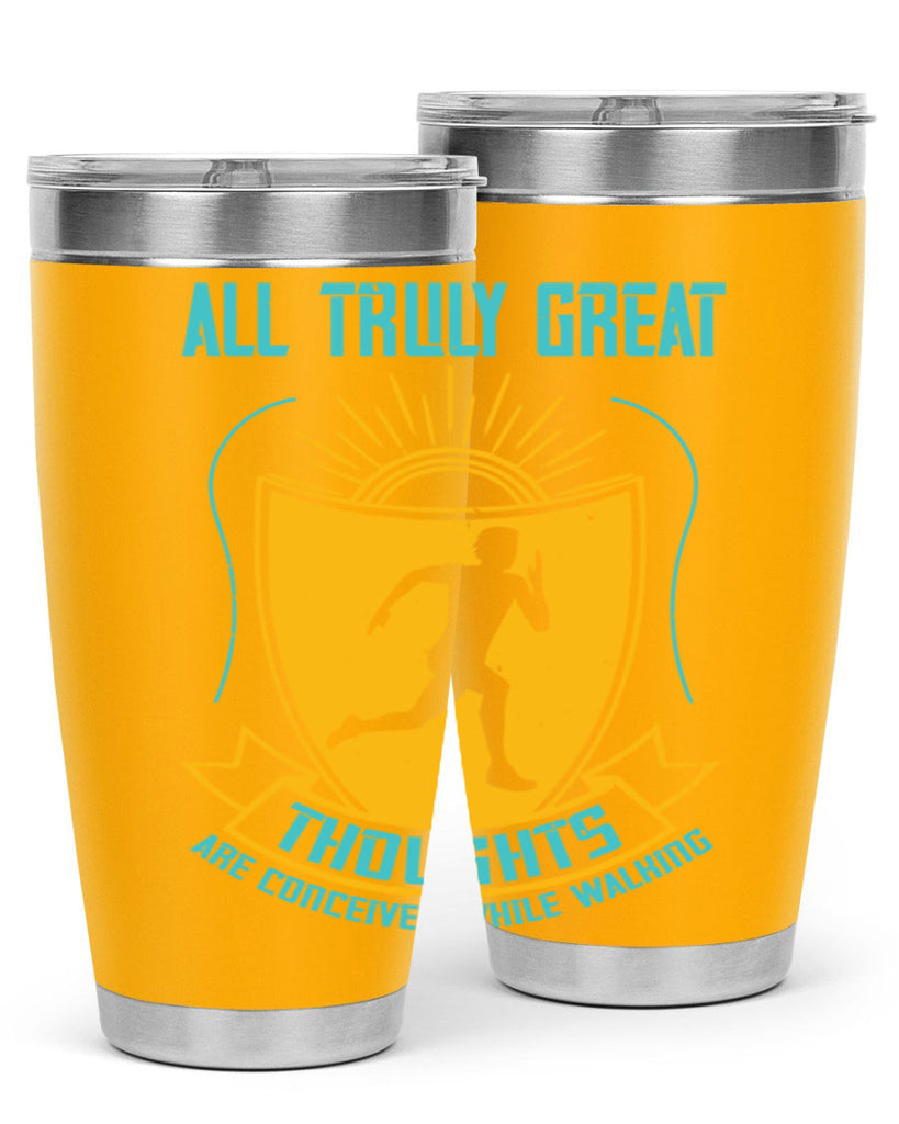 all truly great thoughts are 49#- running- Tumbler