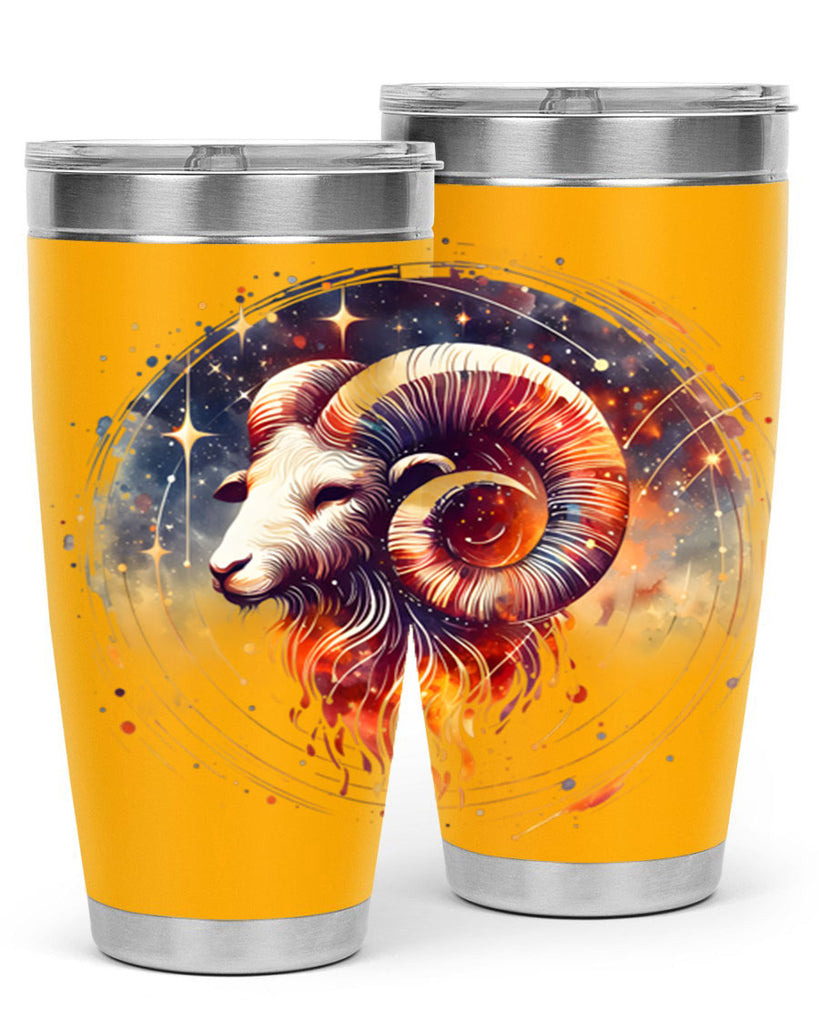 aries 125#- zodiac- Tumbler