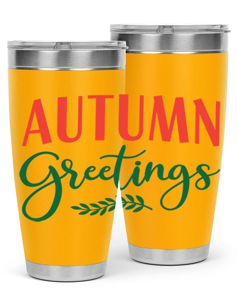 autumn greetings 14#- fall- Tumbler