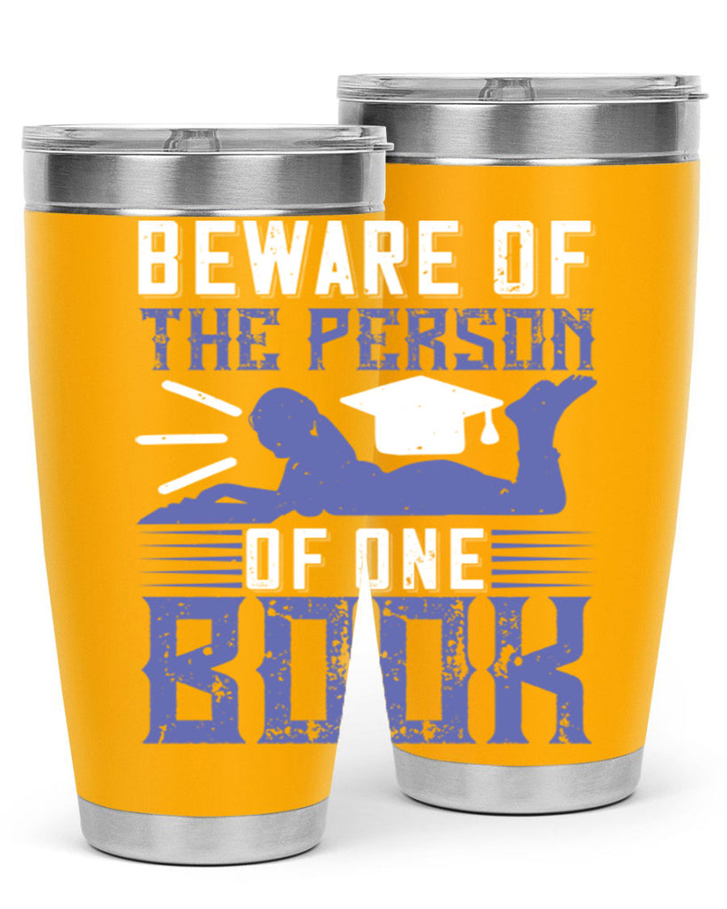 beware of the person of one book 76#- reading- Tumbler