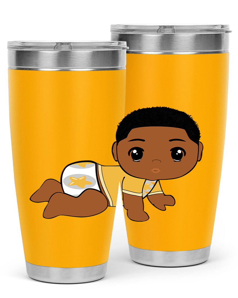 black baby boy 2#- black men - boys- tumbler