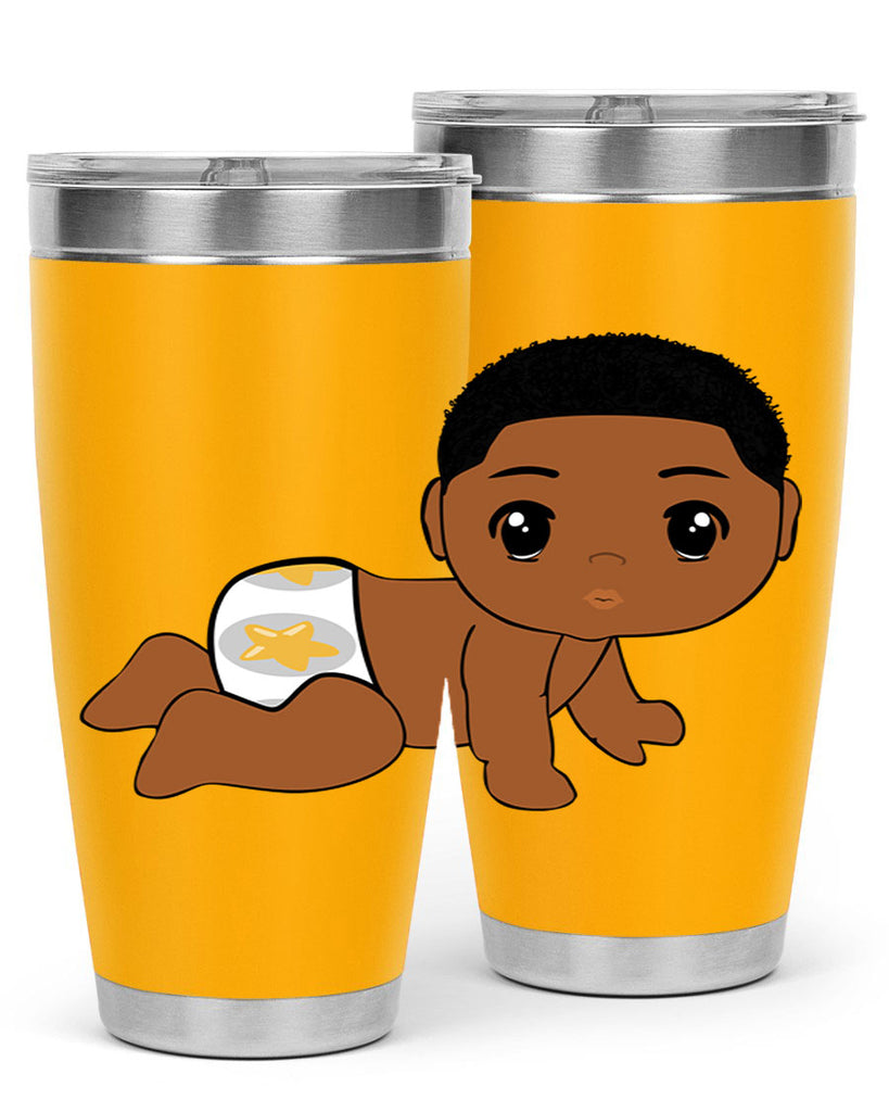 black baby boy 3#- black men - boys- tumbler
