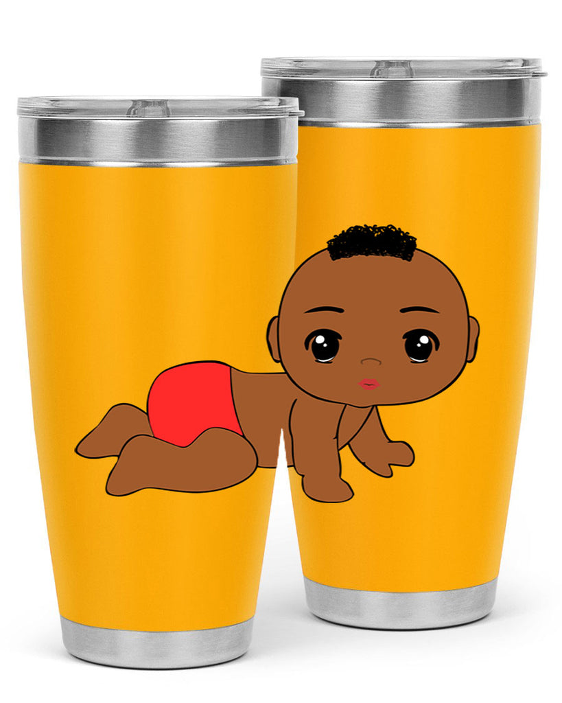 black baby boy 5#- black men - boys- tumbler