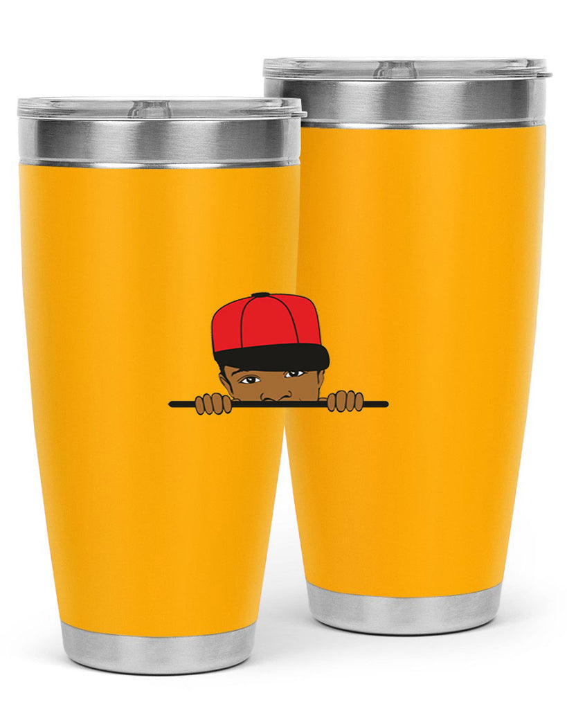 black boy 3#- black men - boys- tumbler