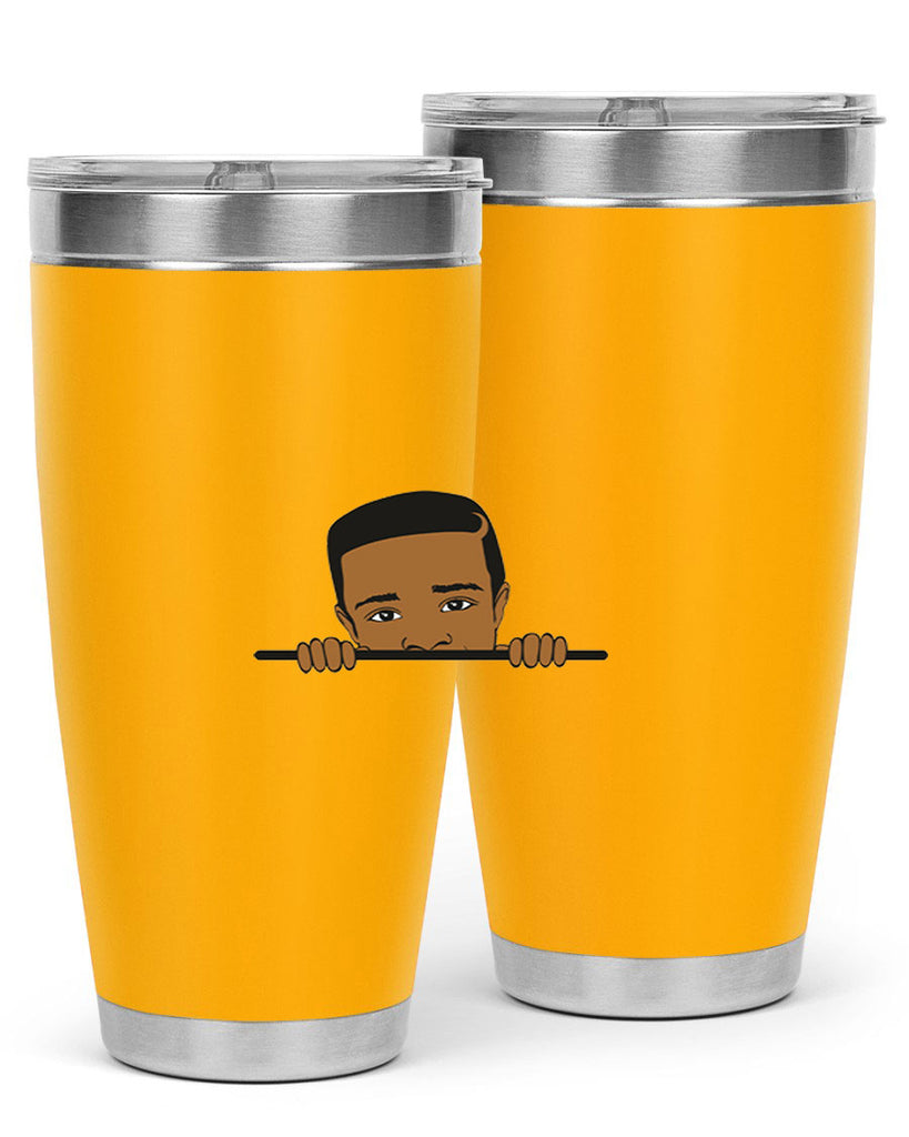 black boy 5#- black men - boys- tumbler