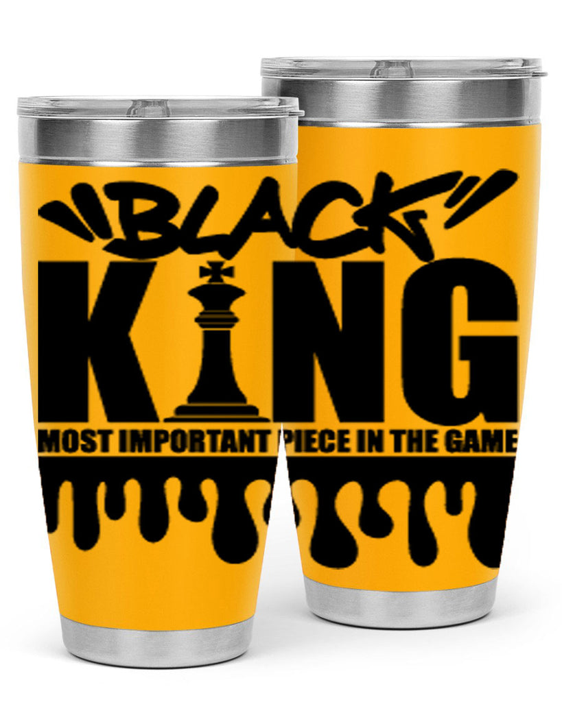 black king 174#- black words phrases- Cotton Tank