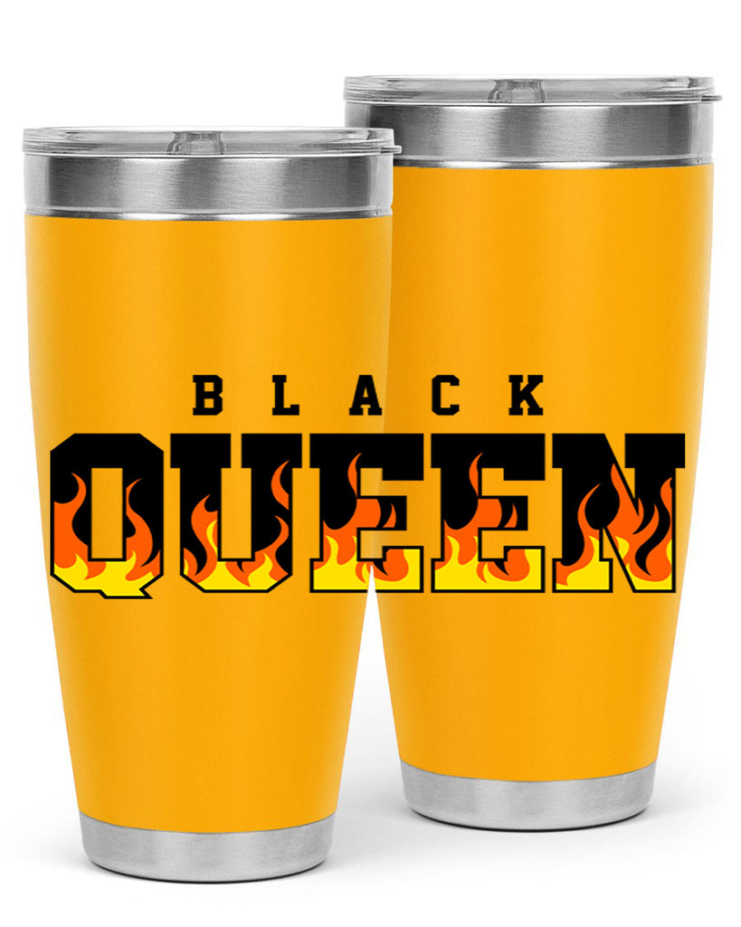 black queen flames 220#- black words phrases- Cotton Tank
