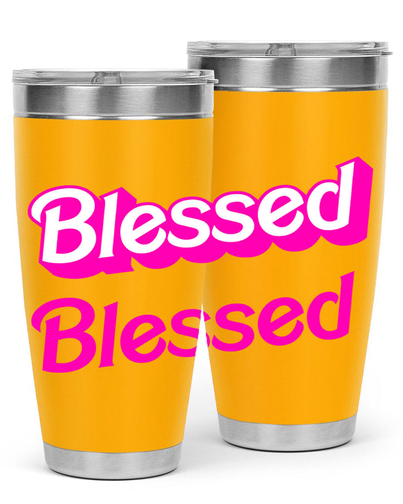 blessed barbie 193#- black words phrases- Cotton Tank