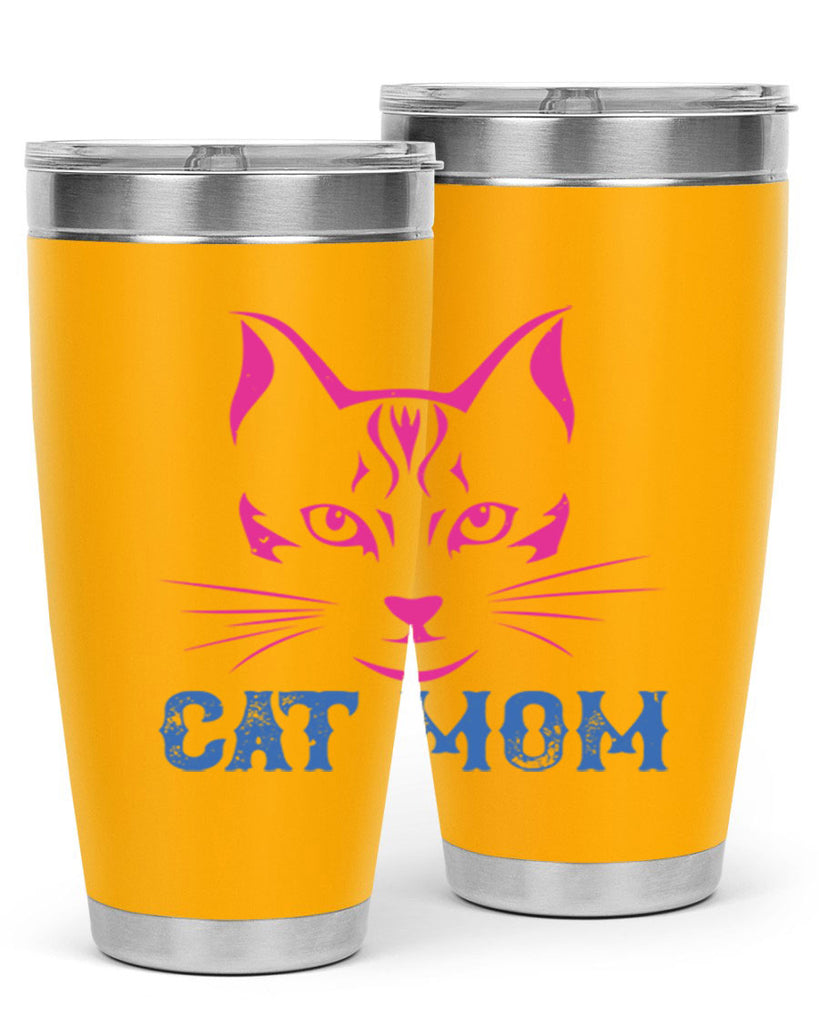 cat mom 195#- mom- Tumbler