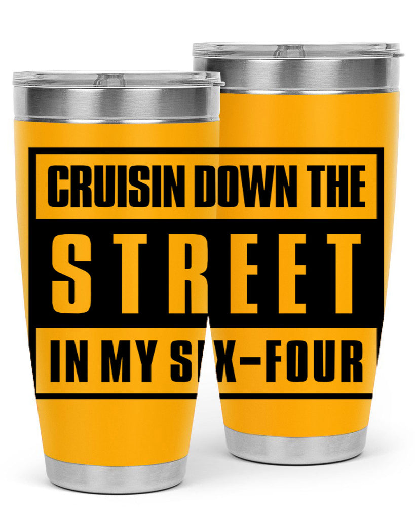 cruisin down the street 181#- black words phrases- Cotton Tank