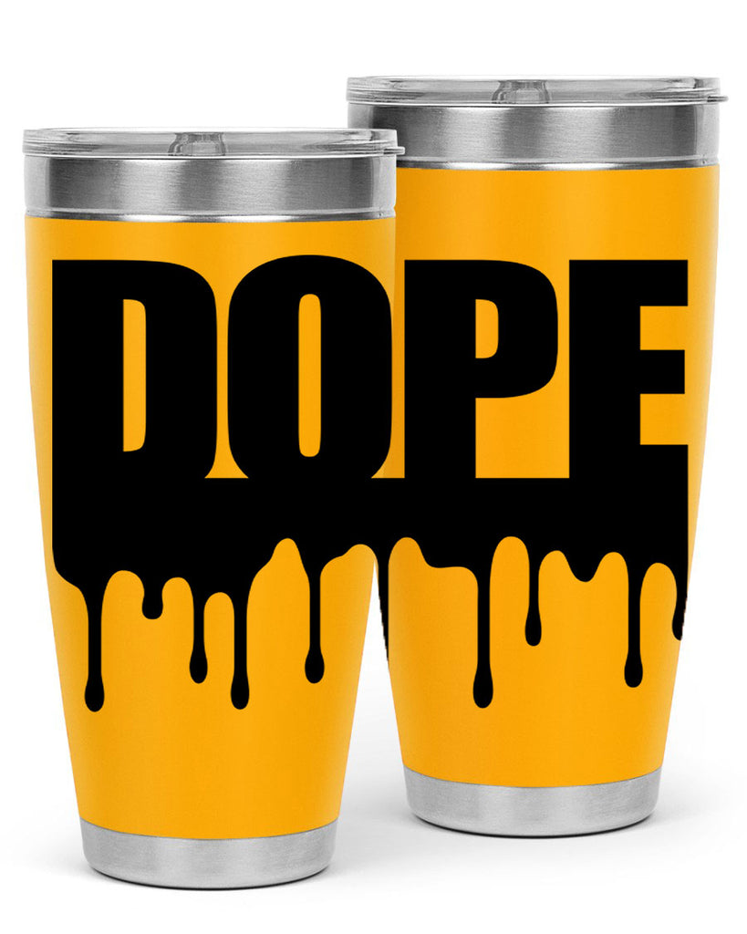 dope drip 166#- black words phrases- Cotton Tank