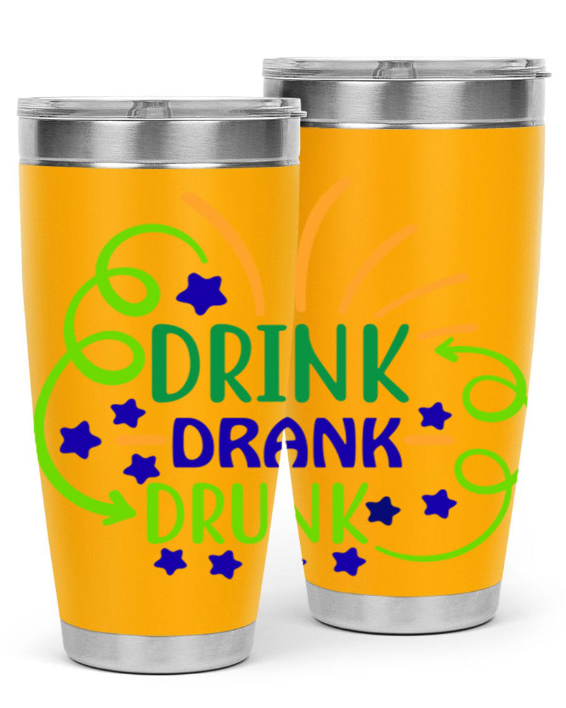 drink drank drunk 23#- mardi gras- Tumbler