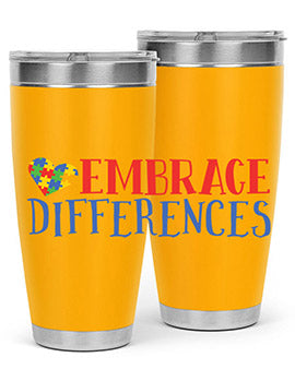 embrace differences Style 13#- autism- Tumbler