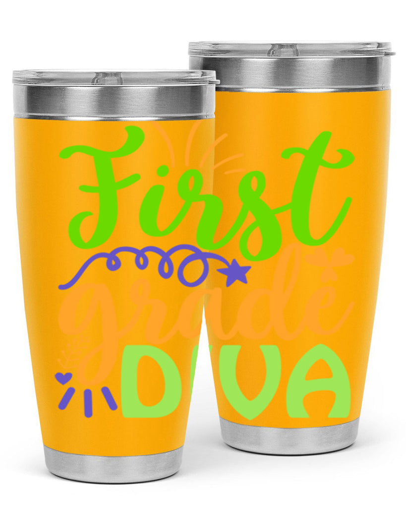 first grade diva 21#- mardi gras- Tumbler