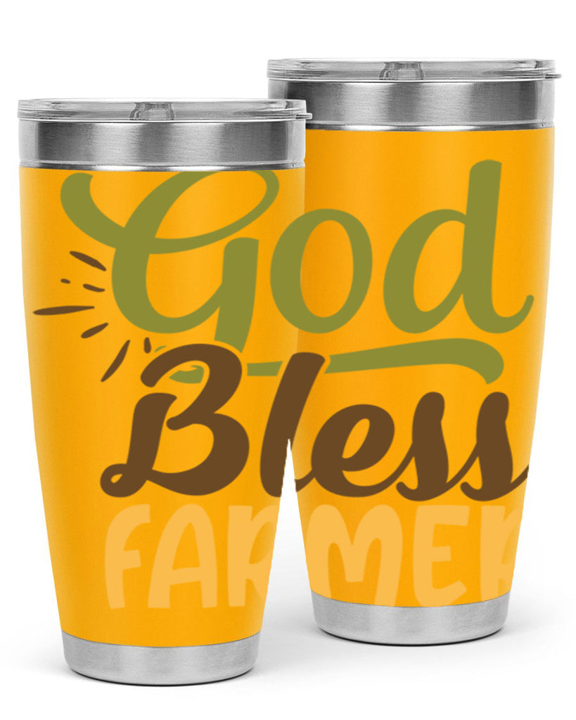 god bless farmer 10#- farming and gardening- Tumbler
