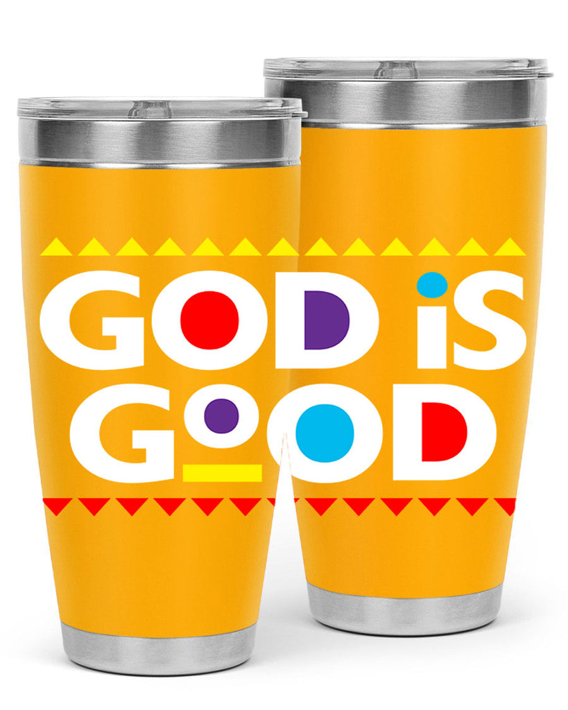 god is good 143#- black words phrases- Cotton Tank