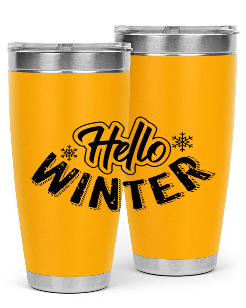hello winter 169#- winter- Tumbler