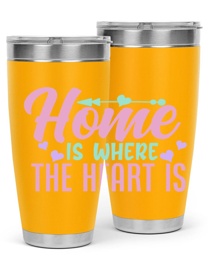 home is where the heart is 39#- home- Tumbler