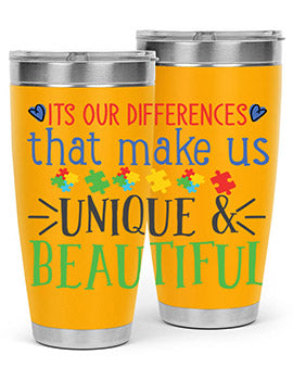 its our differences that make us unique beautiful Style 27#- autism- Tumbler