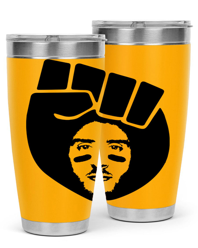 kaepernick fist hair 22#- black men - boys- tumbler