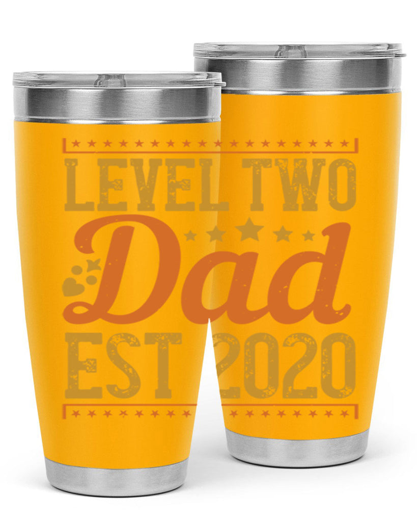 level dad est 189#- fathers day- Tumbler