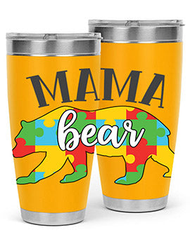 mama bear Style 32#- autism- Tumbler