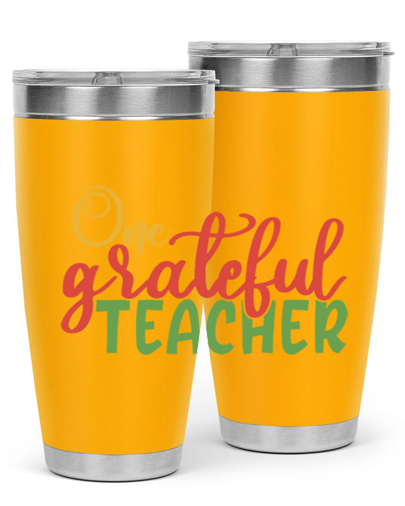 one grateful teacher Style 168#- teacher- tumbler