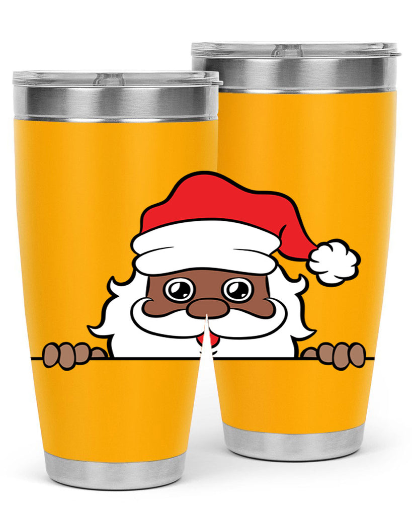 peekaboo black santa 19#- black men - boys- tumbler