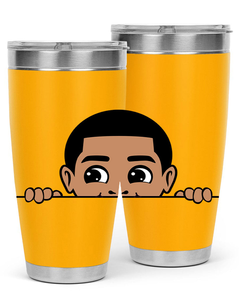 peekaboo boy 17#- black men - boys- tumbler