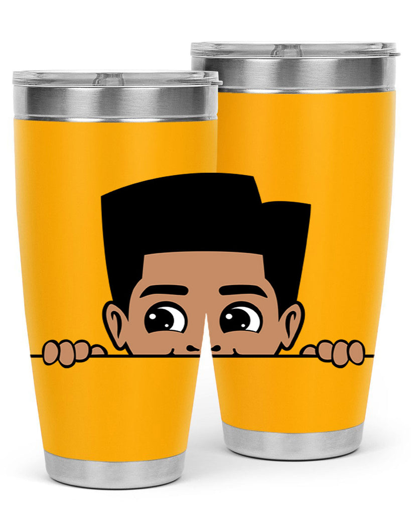 peekaboo boy 18#- black men - boys- tumbler