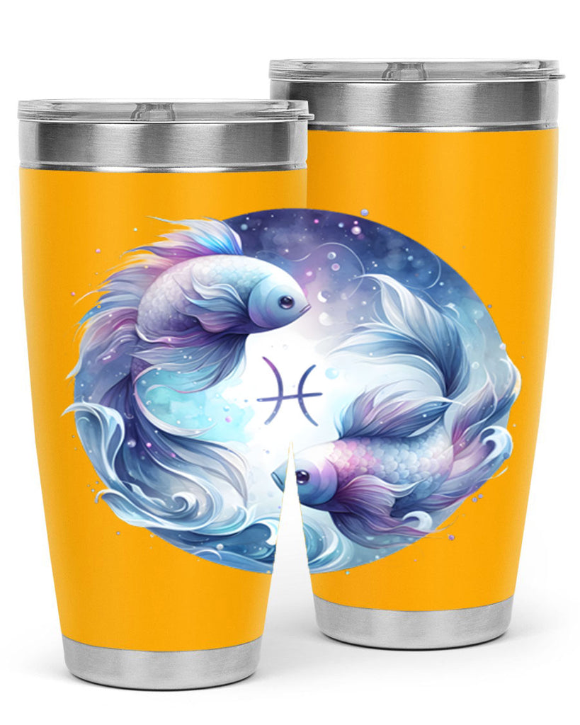 pisces 349#- zodiac- Tumbler