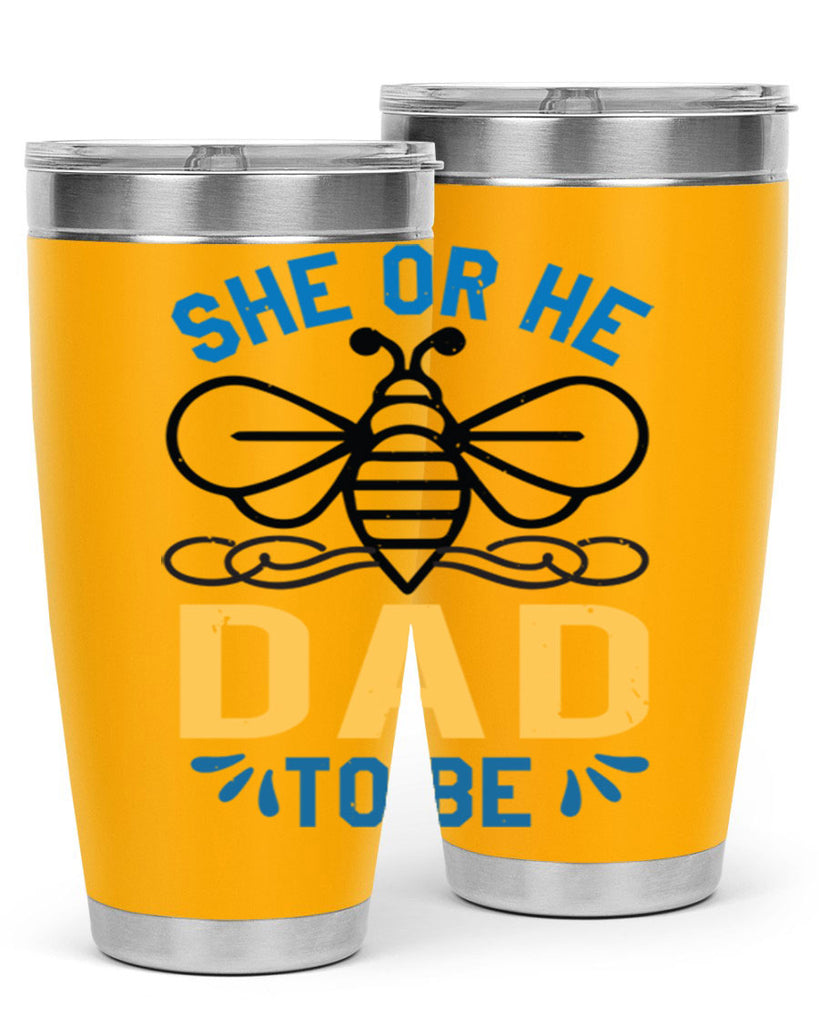 she or he dad to be Style 15#- baby shower- tumbler