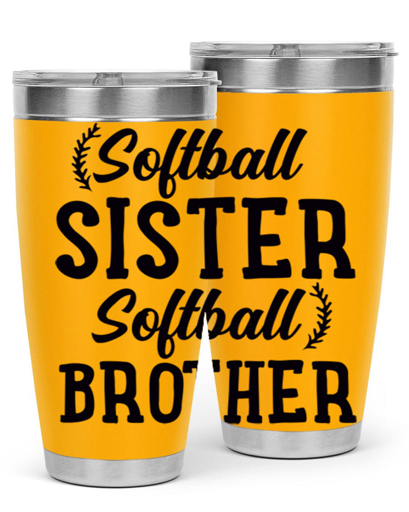 softball sister softball brother 2273#- softball- Tumbler