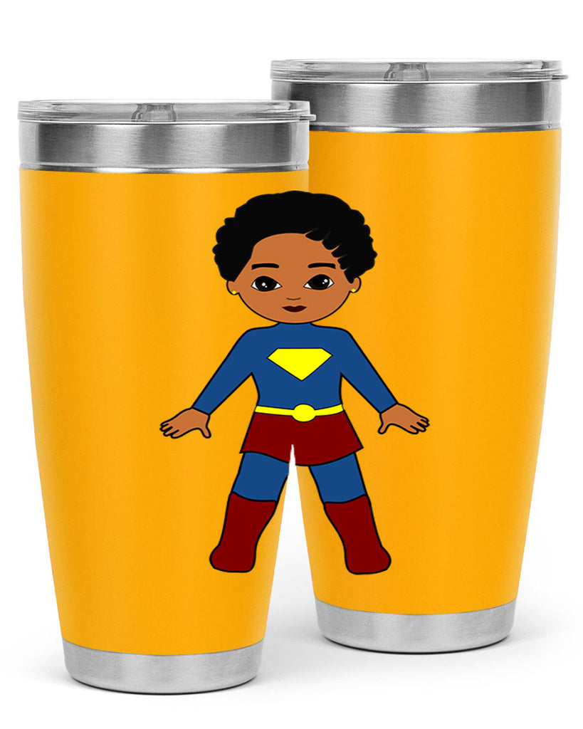 super kid 3#- black men - boys- tumbler