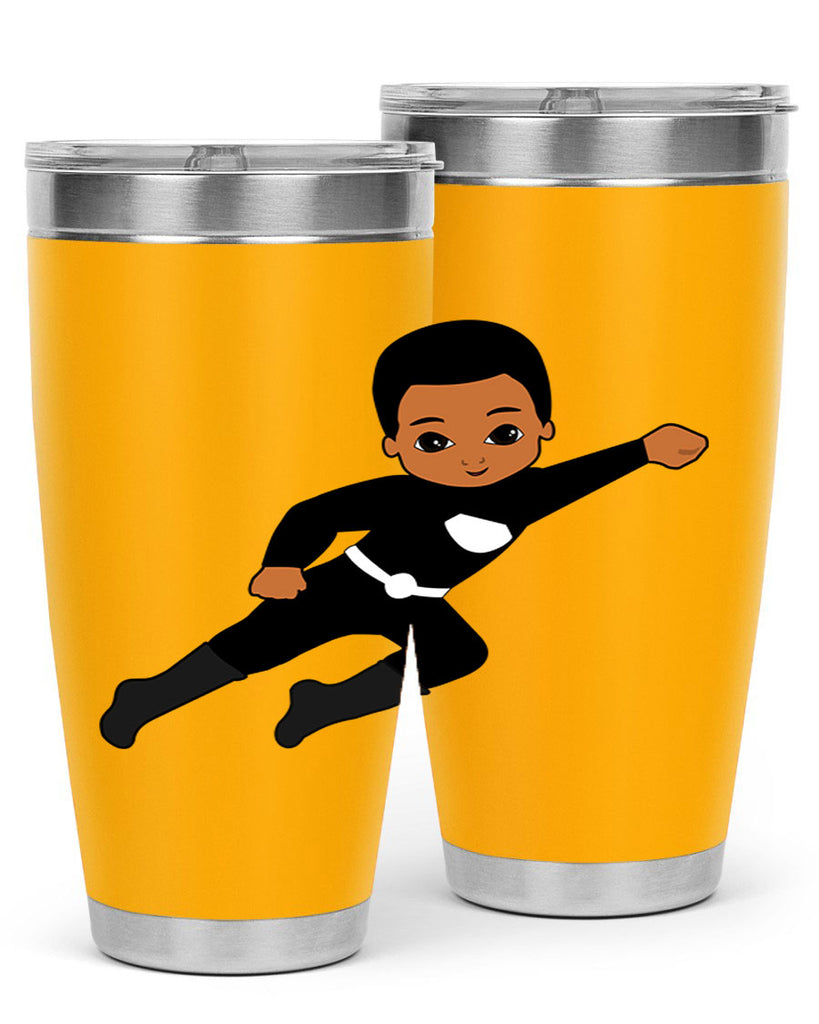 super kid 7#- black men - boys- tumbler