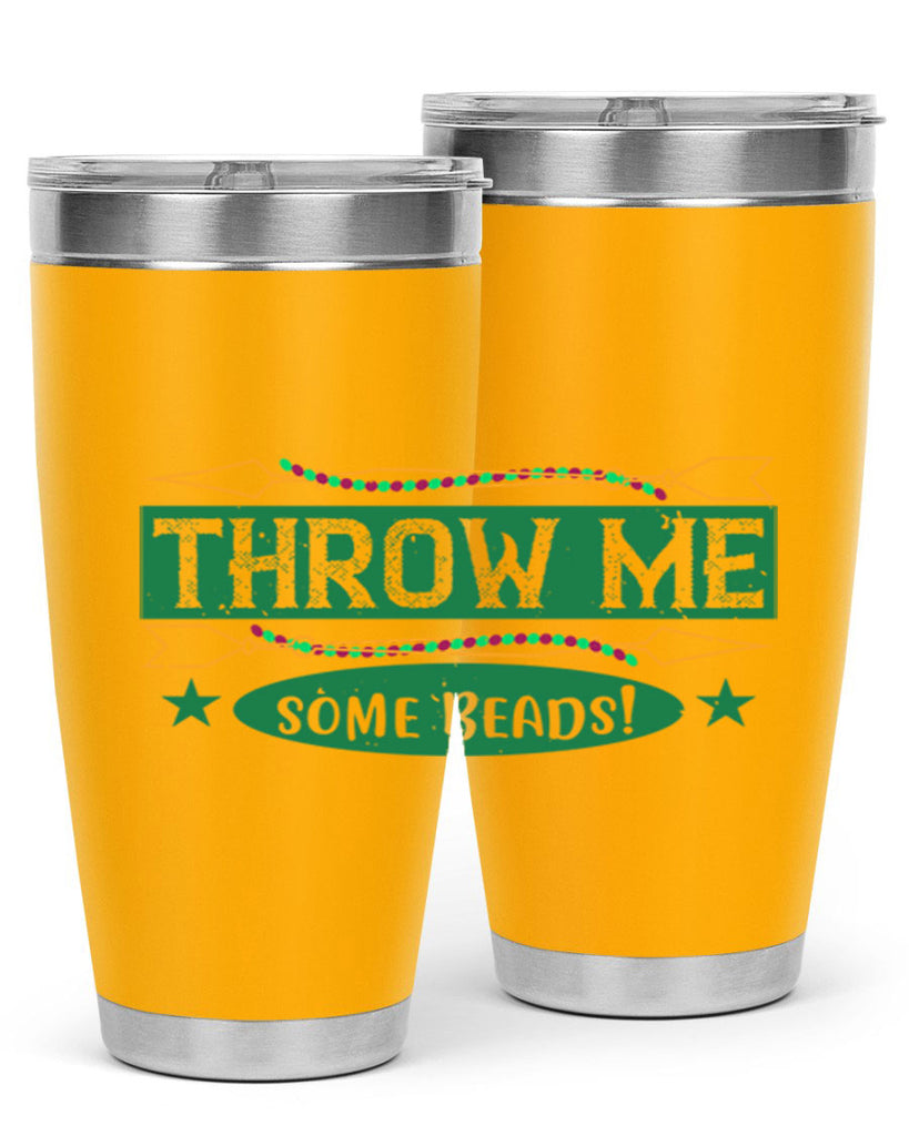 throw me some beads 34#- mardi gras- Tumbler