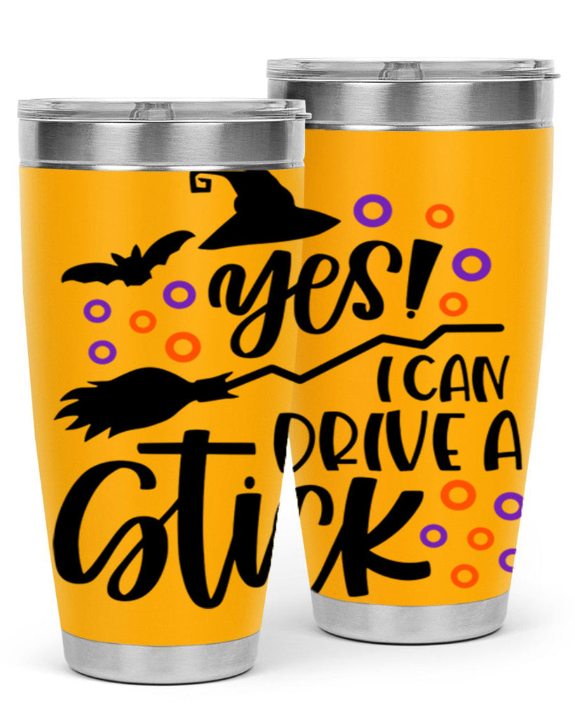 yes i can drive a stick 3#- halloween- Tumbler