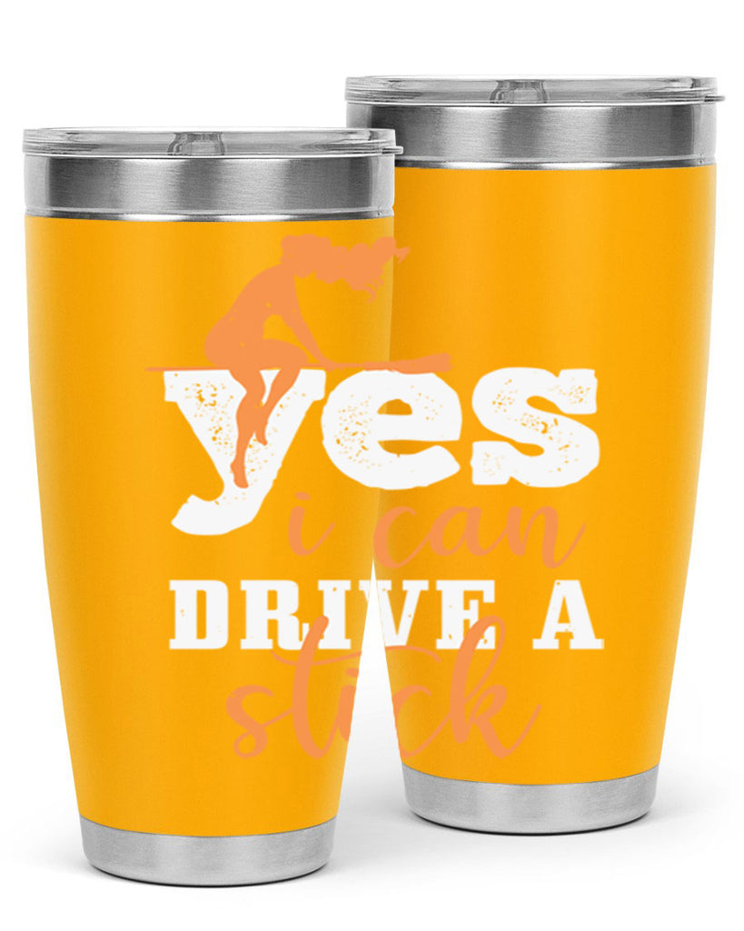 yesi can drive a stick 120#- halloween- Tumbler