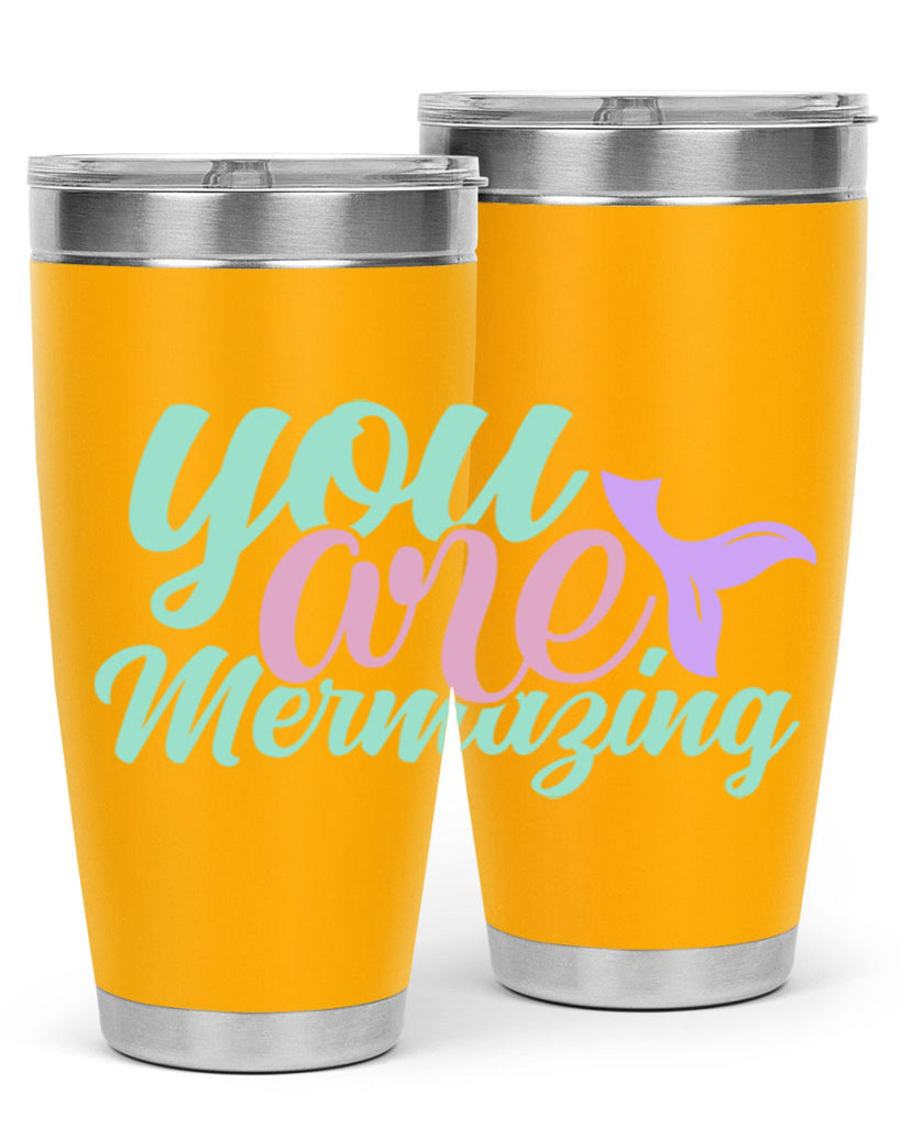 you are mermazing 9#- mermaid- Tumbler