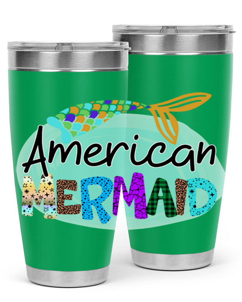 American Mermaid 14#- mermaid- Tumbler