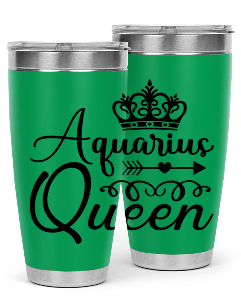 Aquarius queen 74#- zodiac- Tumbler