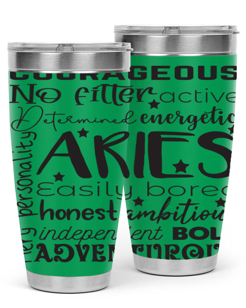 Aries 564#- zodiac- Tumbler