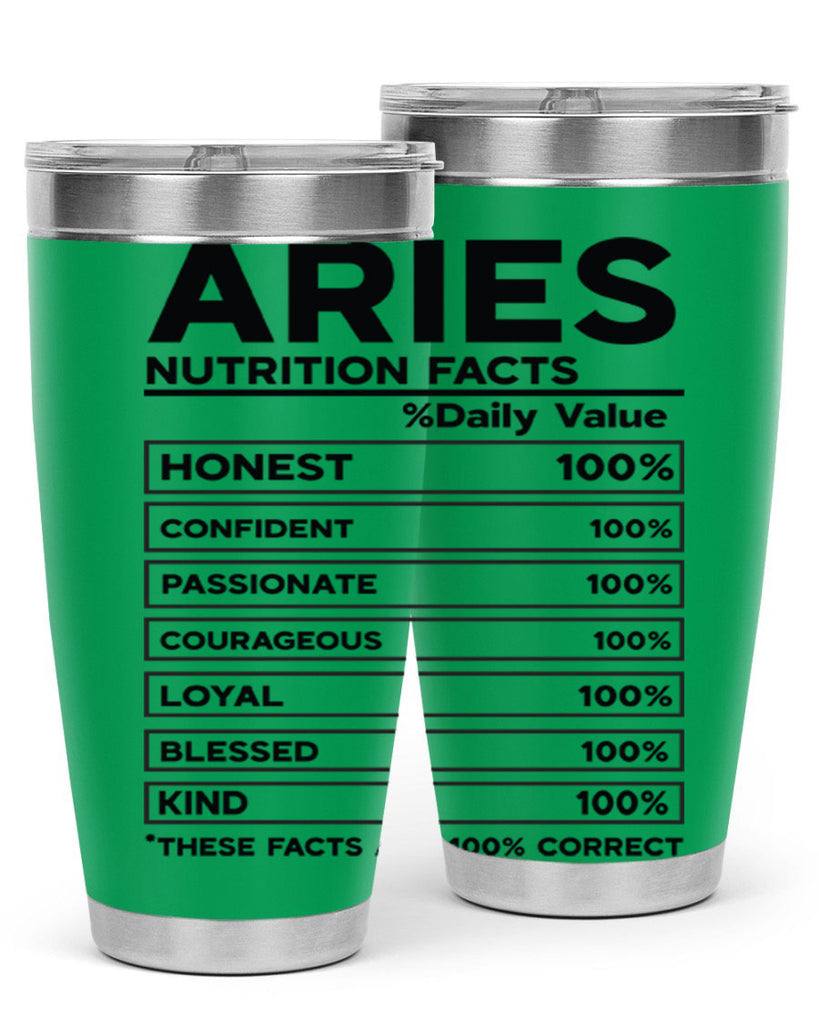 Aries Nutrition Facts 97#- zodiac- Tumbler